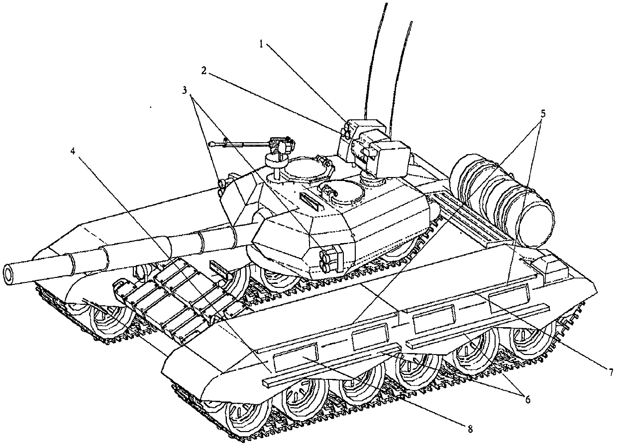 Intelligent acoustic levitation protection system and armored vehicle comprising same