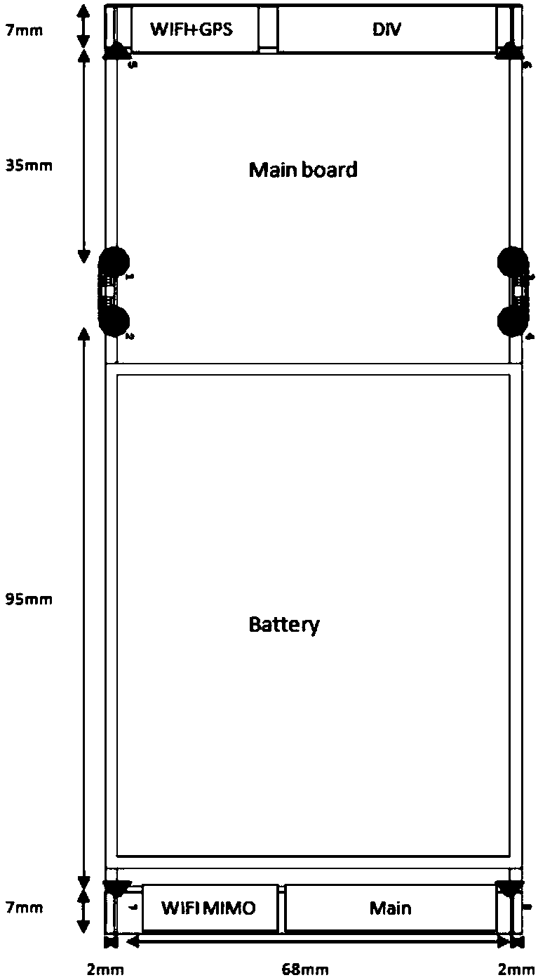 MIMO antenna system of terminal