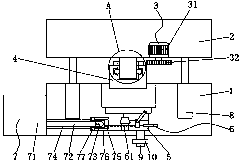 Rotary machining die for forge piece machining