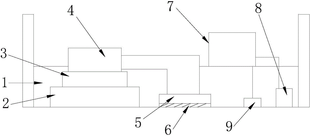 Integrated ceiling with automatic induction sterilization device