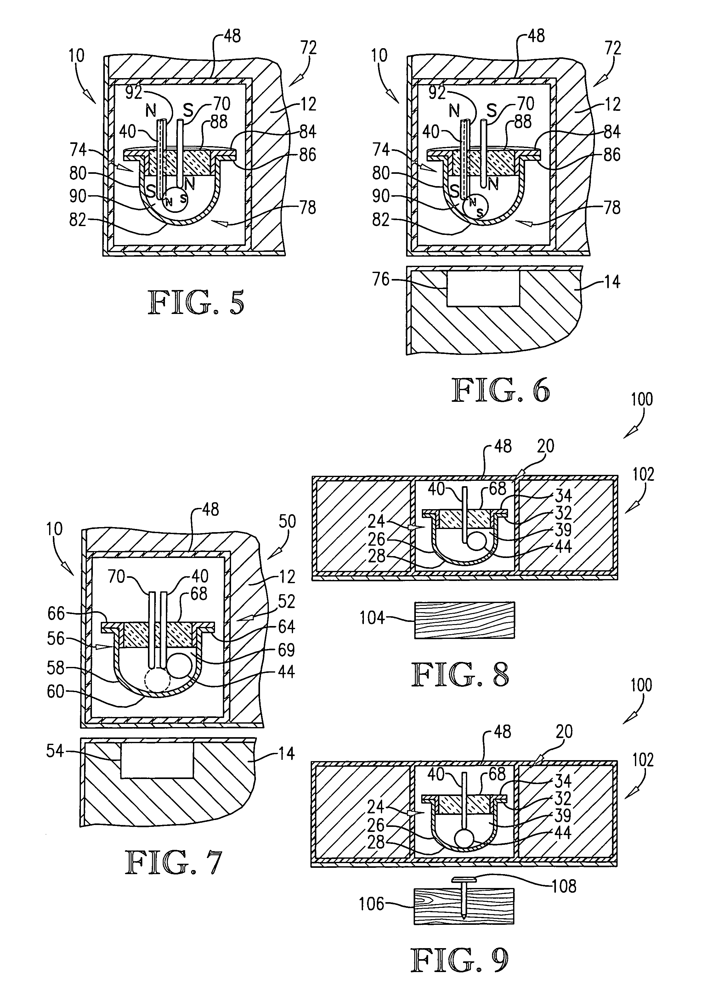 Magnetic switch assembly