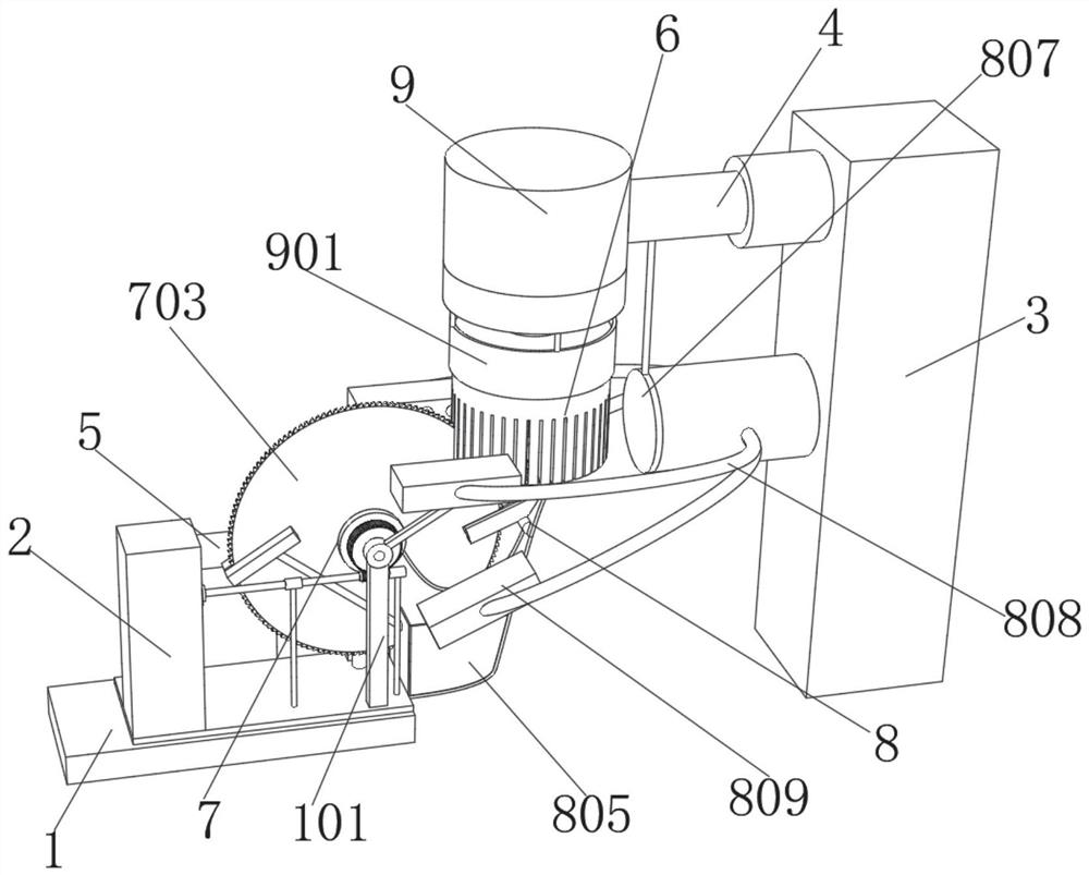 Umbrella head tooth opening machine