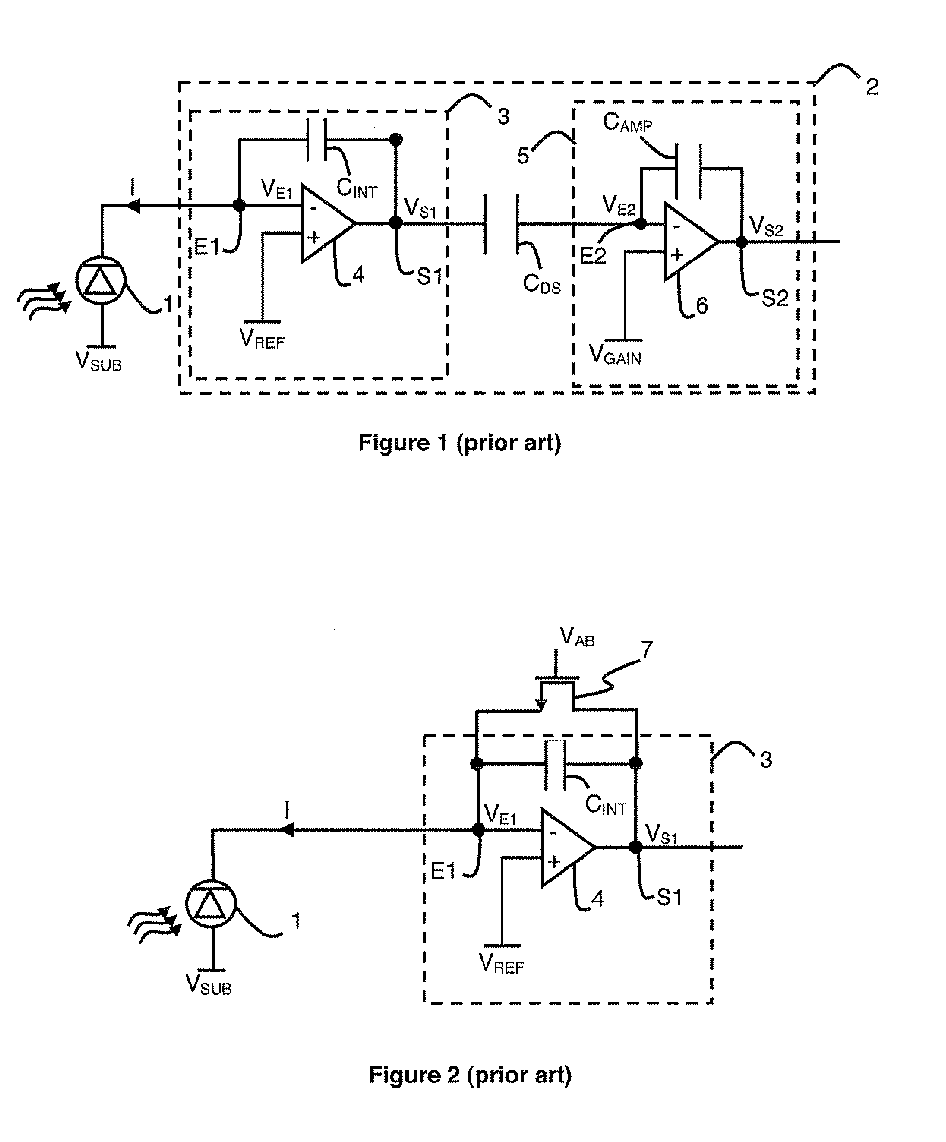 Detection circuit with correlated double sampling with improved Anti-blooming circuit