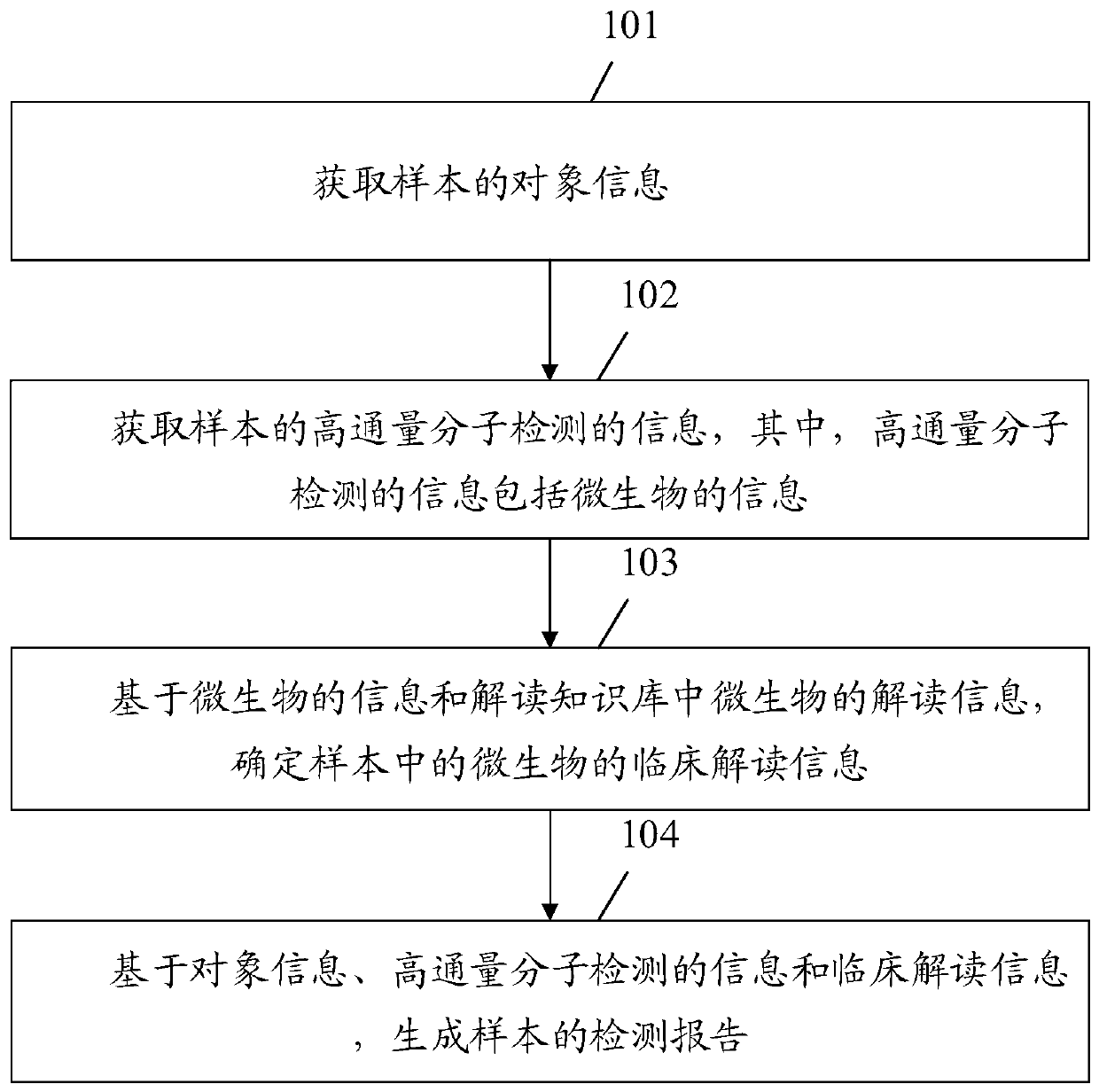 Detecting report generating method and device, equipment and storage medium