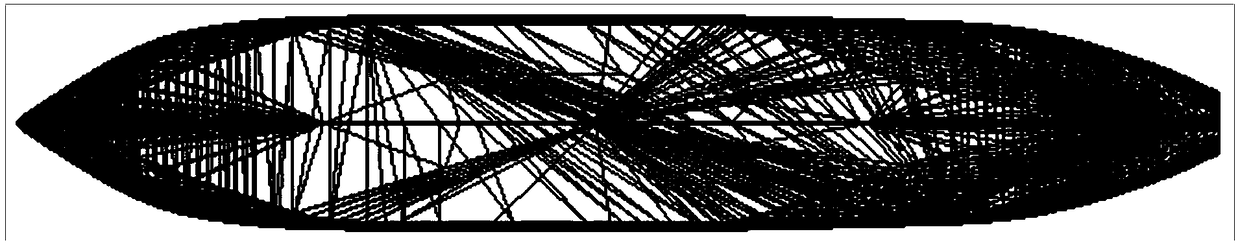 Boat body surface meshing method and device for hydrodynamic calculation