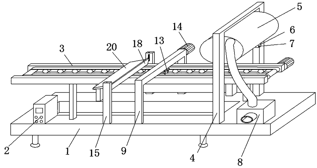 Wall tile surface concrete feeding and tiling device