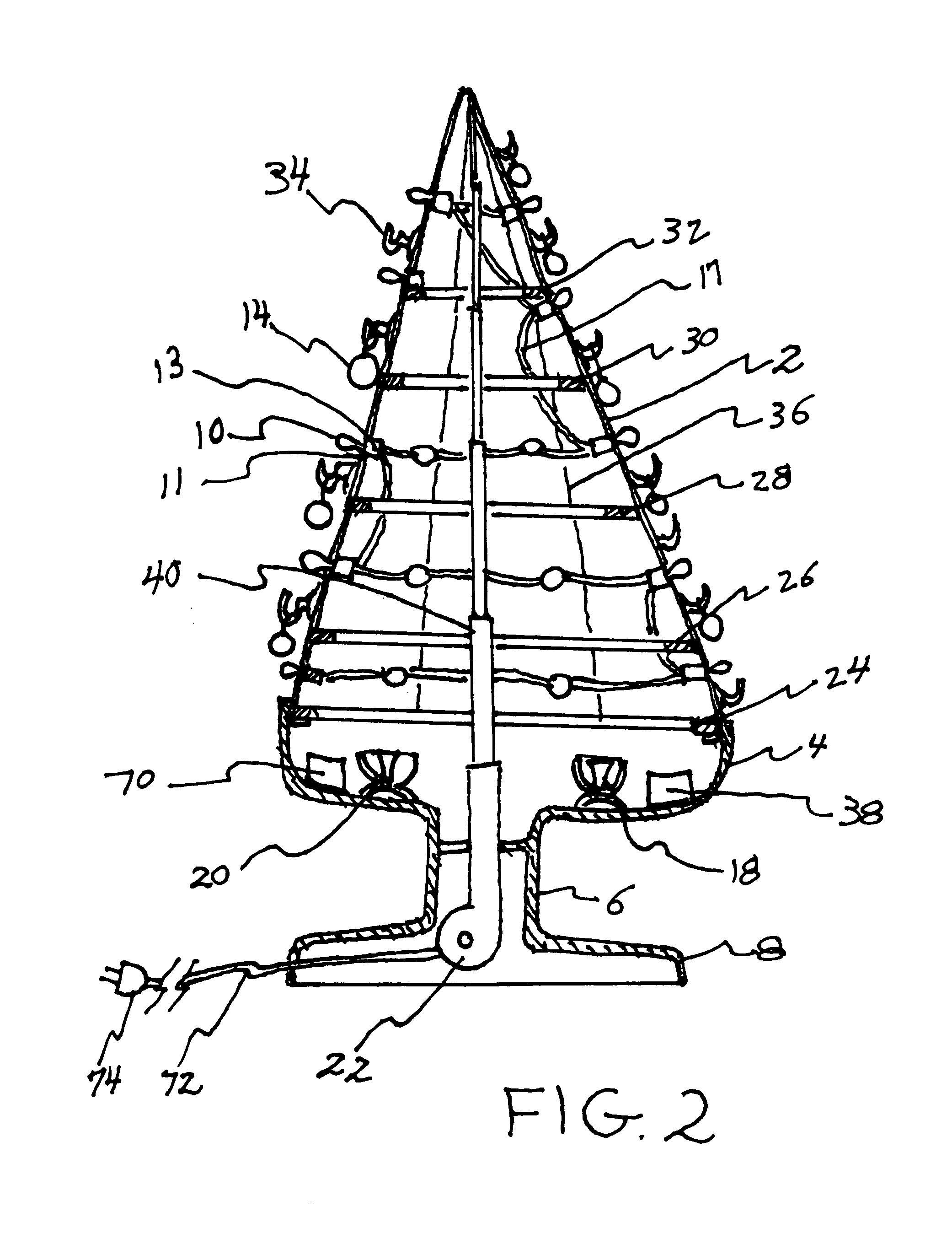 Pop-up christmas tree