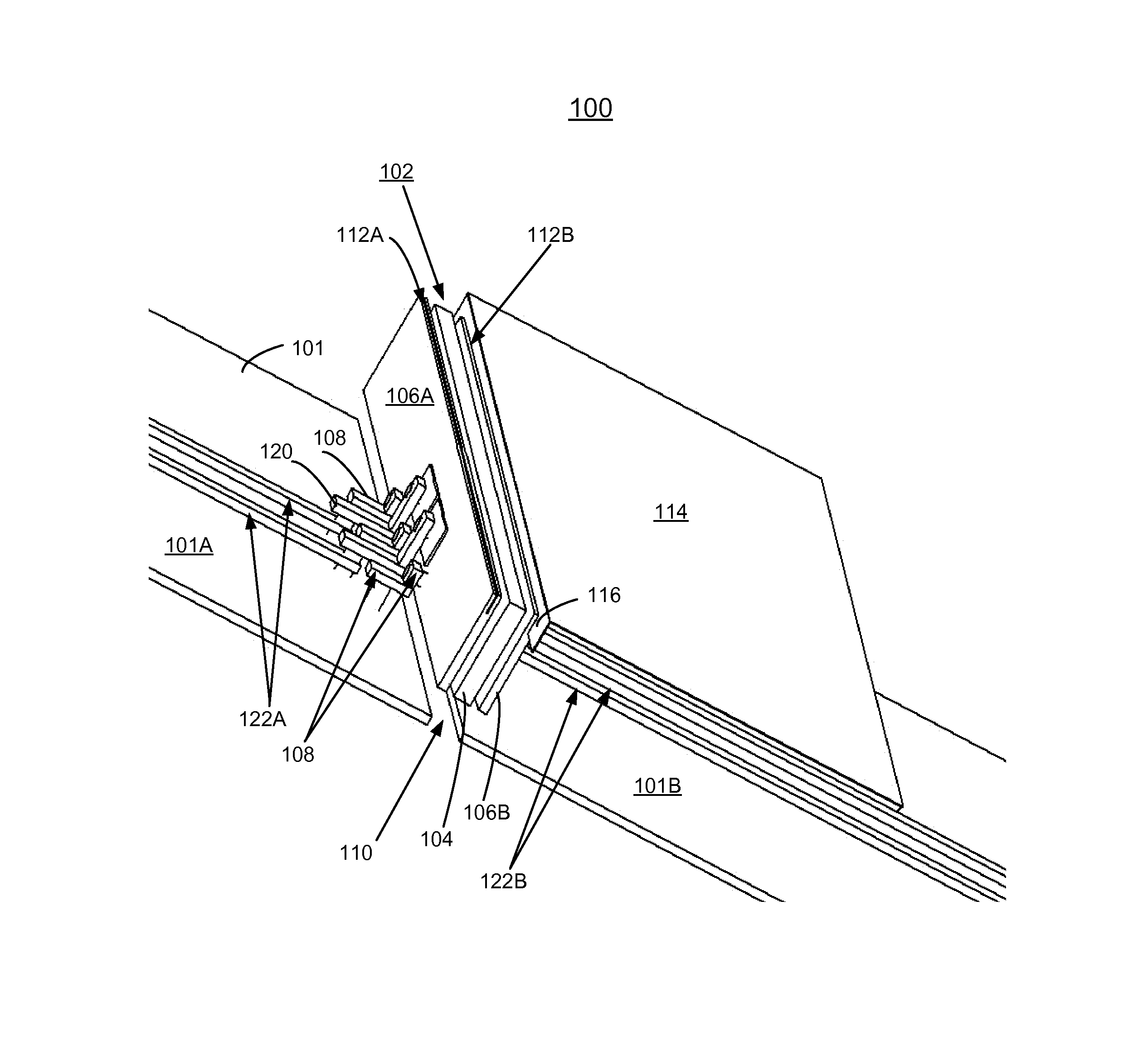 Implementing feed-through and domain isolation using ferrite and containment barriers