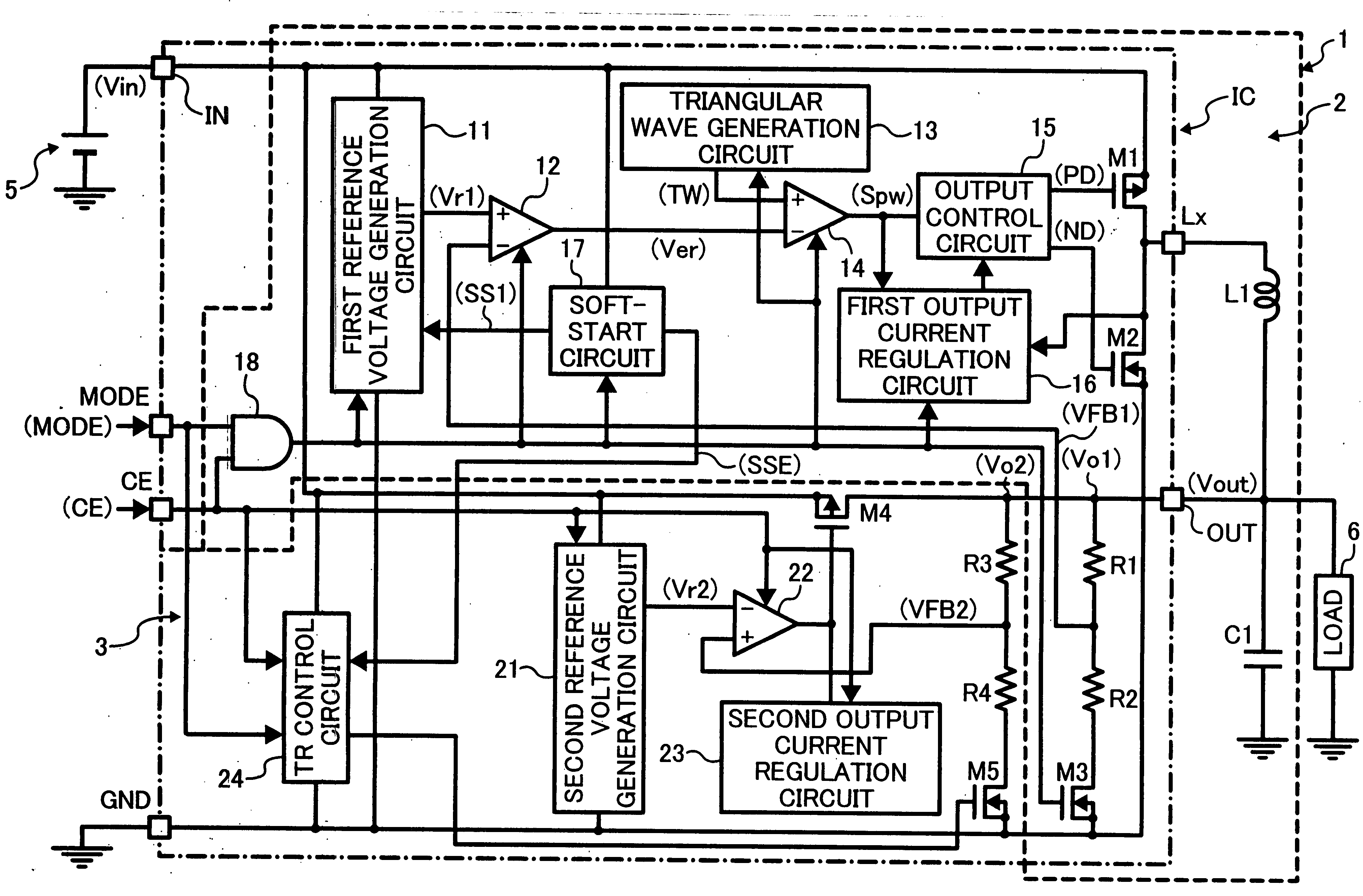 Constant-voltage circuit capable of reducing time required for starting, semiconductor apparatus including constant-voltage circuit, and control method of constant-voltage circuit