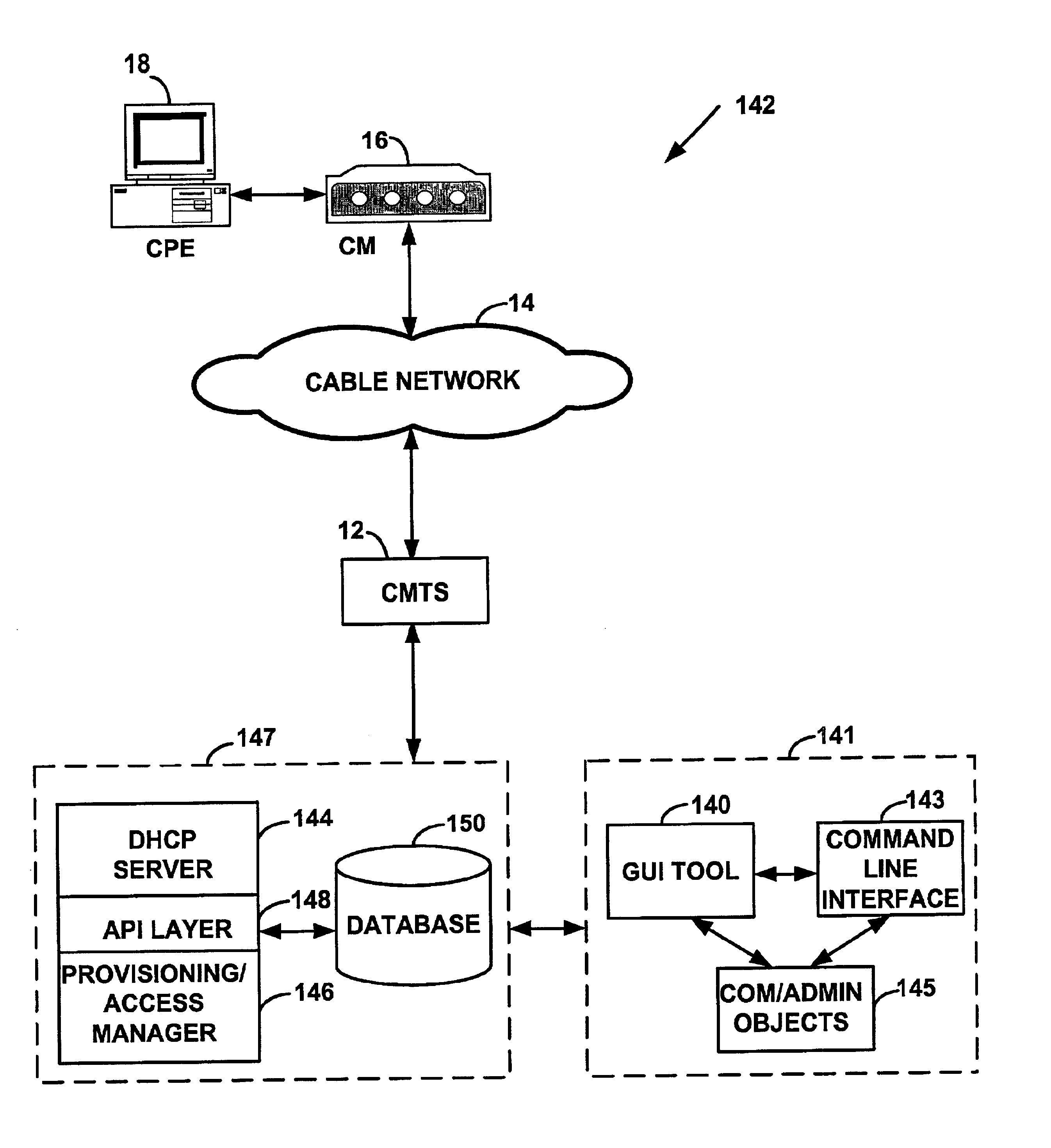 System and method for automatic load balancing in a data-over-cable network