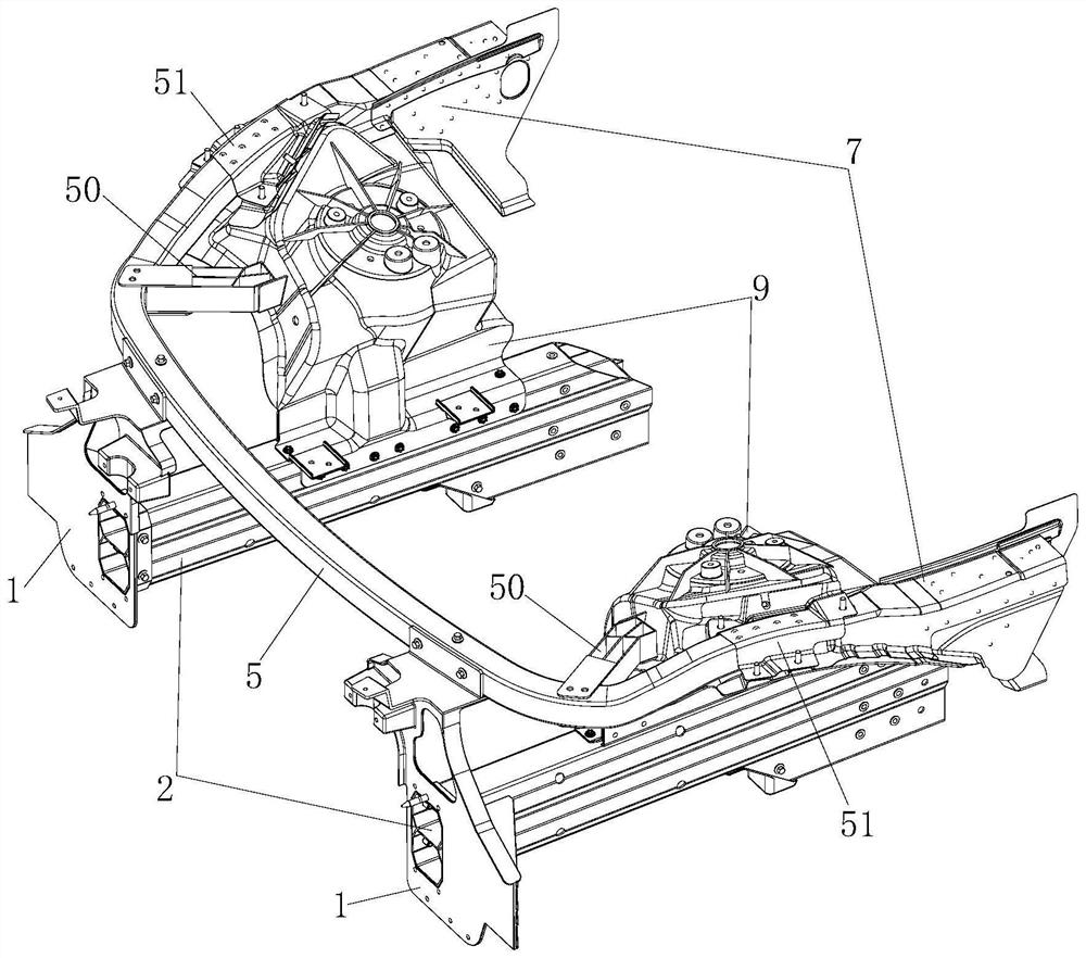 Lower vehicle body front structure