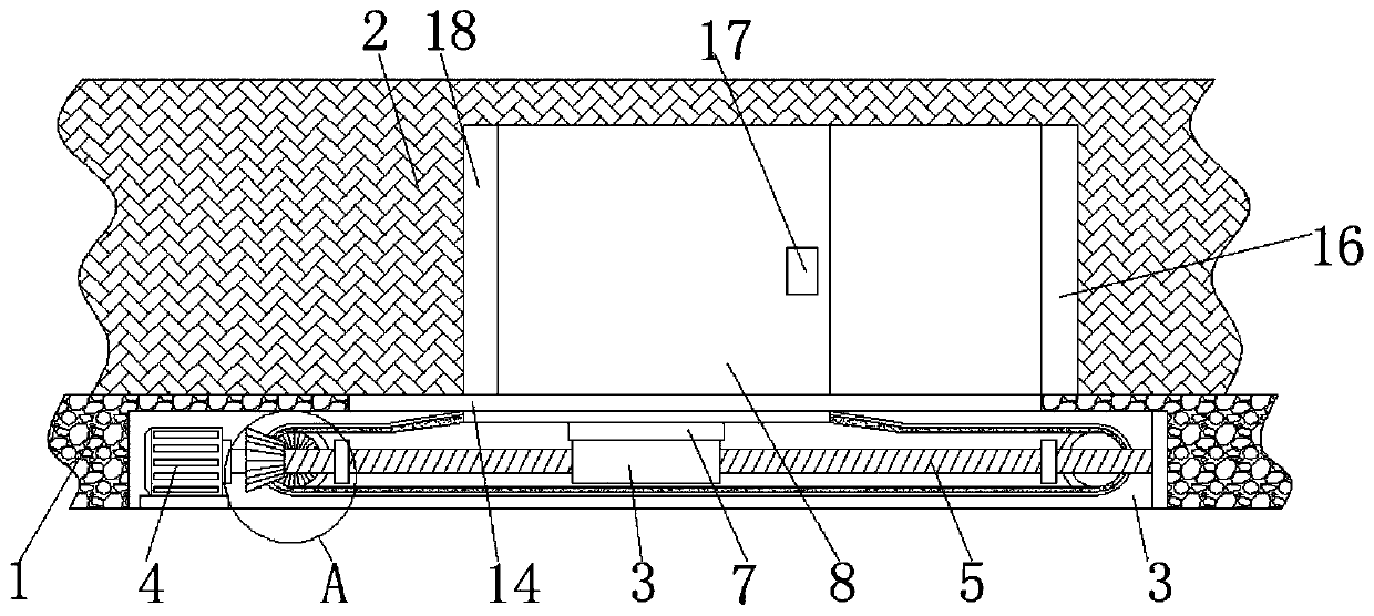 Steel heat isolation seal fireproof door