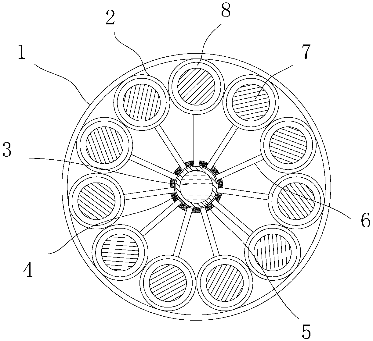 High-elasticity composite cable