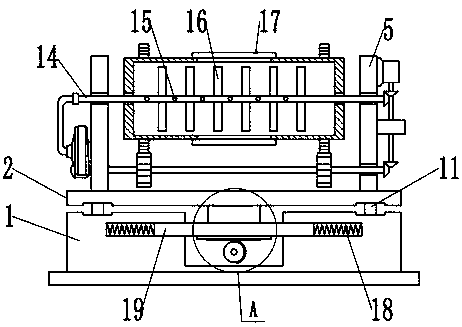 Drying device for raw materials of slow-release magnetized compound fertilizer