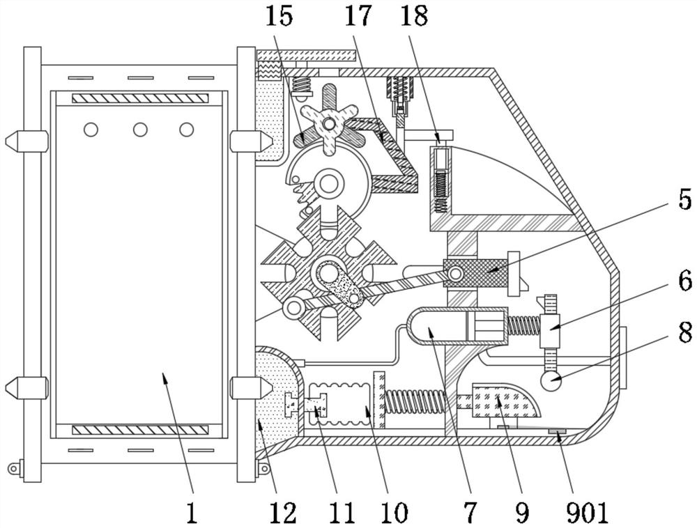 Environment-friendly automatic temperature regulation and control device for box-type electricity-saving appliance