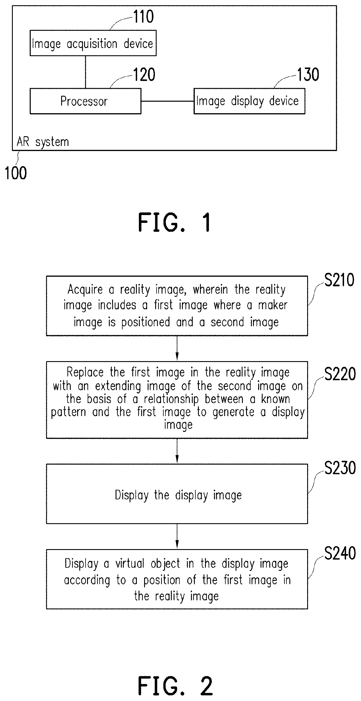 Augmented reality system and image display method thereof