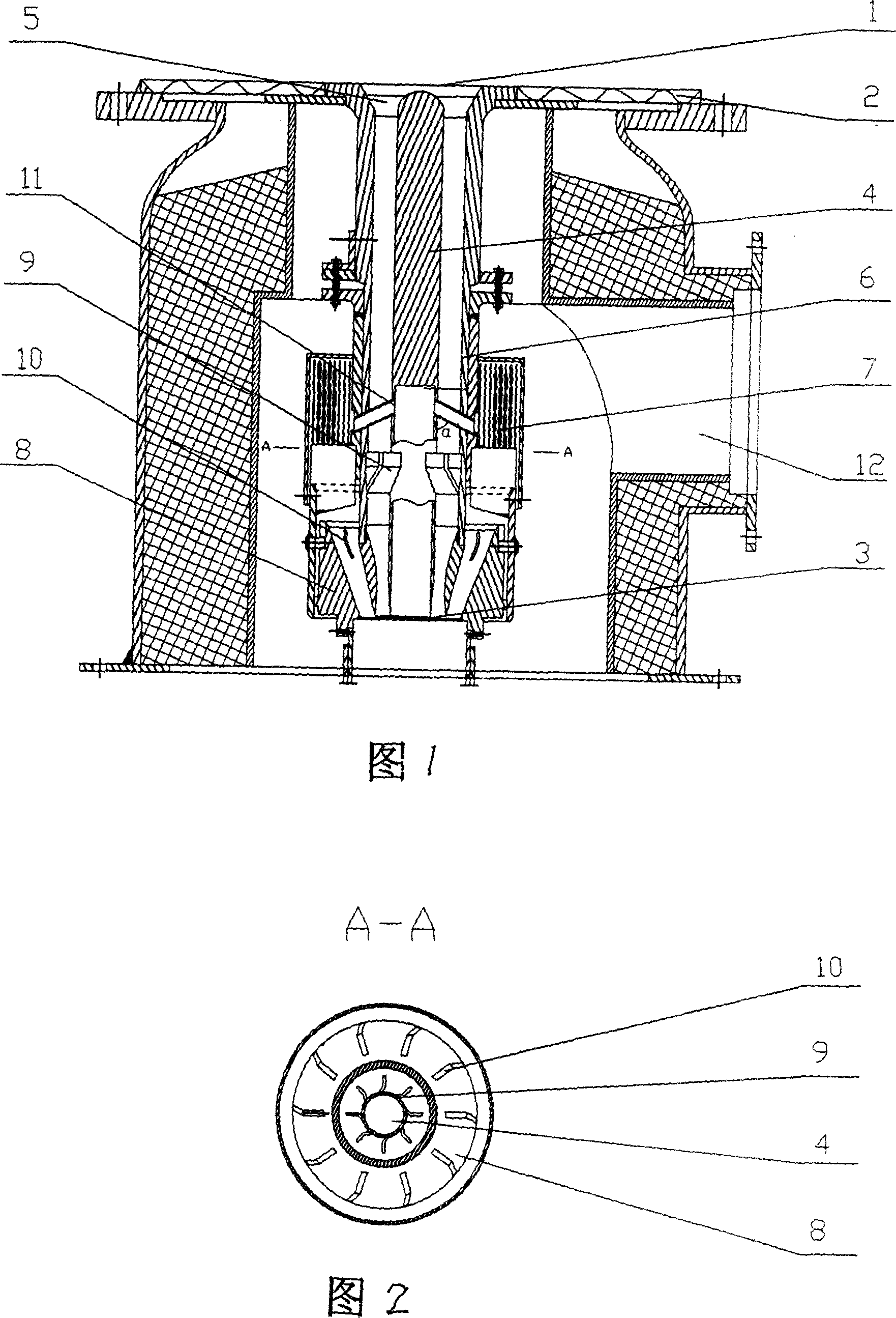 Mixing device for acetylene oven