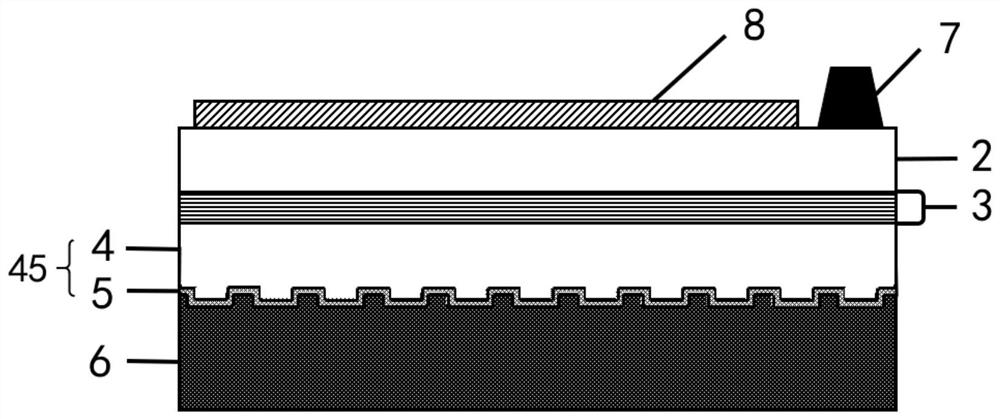 Gallium nitride-based resonant cavity light emitting diode and preparation method thereof