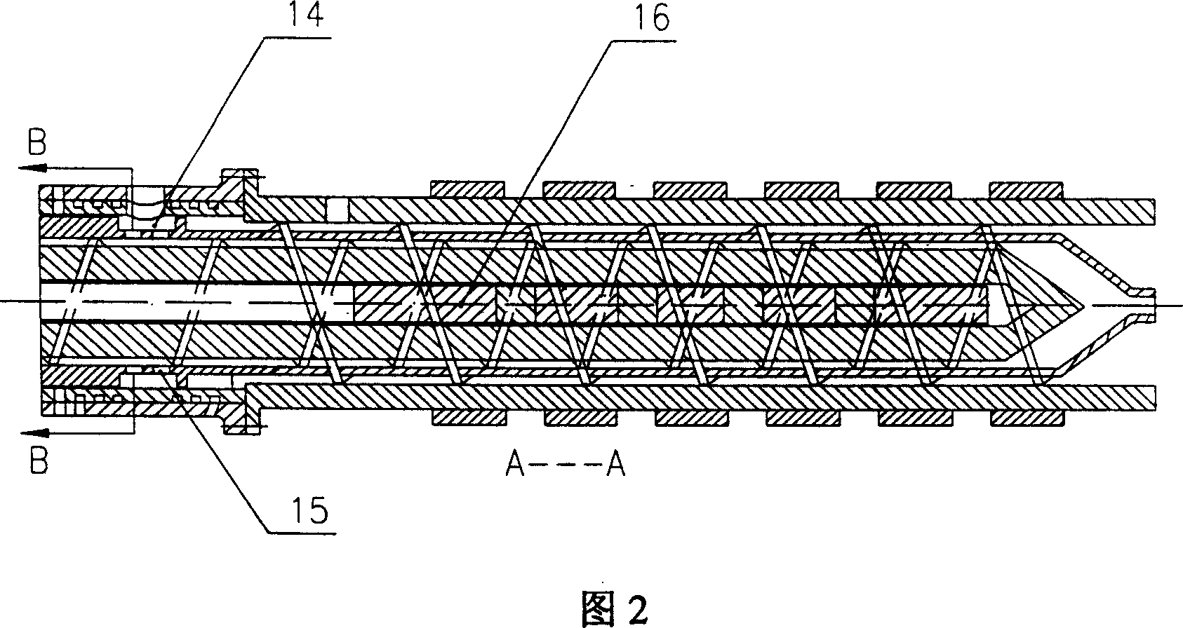 Composite screw co-extruder