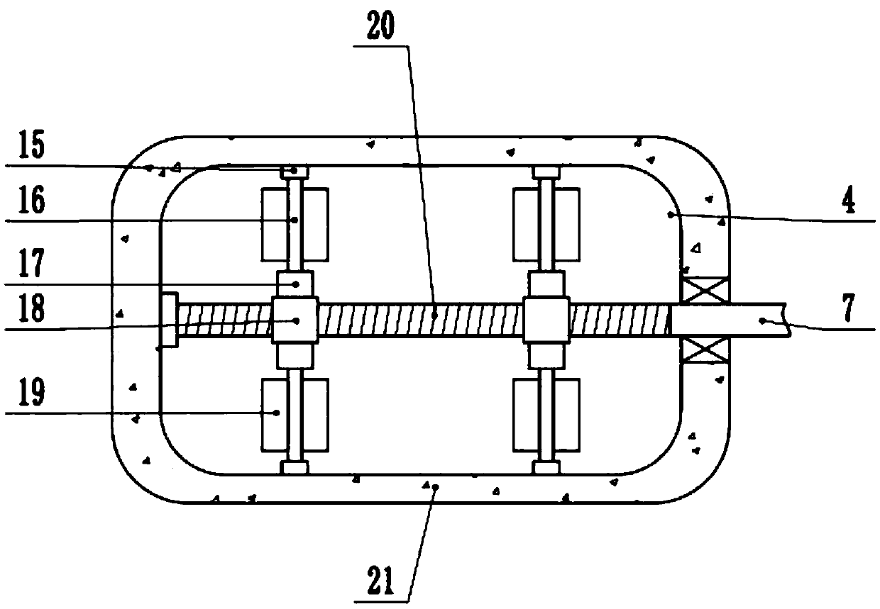 Efficient horizontal reaction kettle for chemical industry production