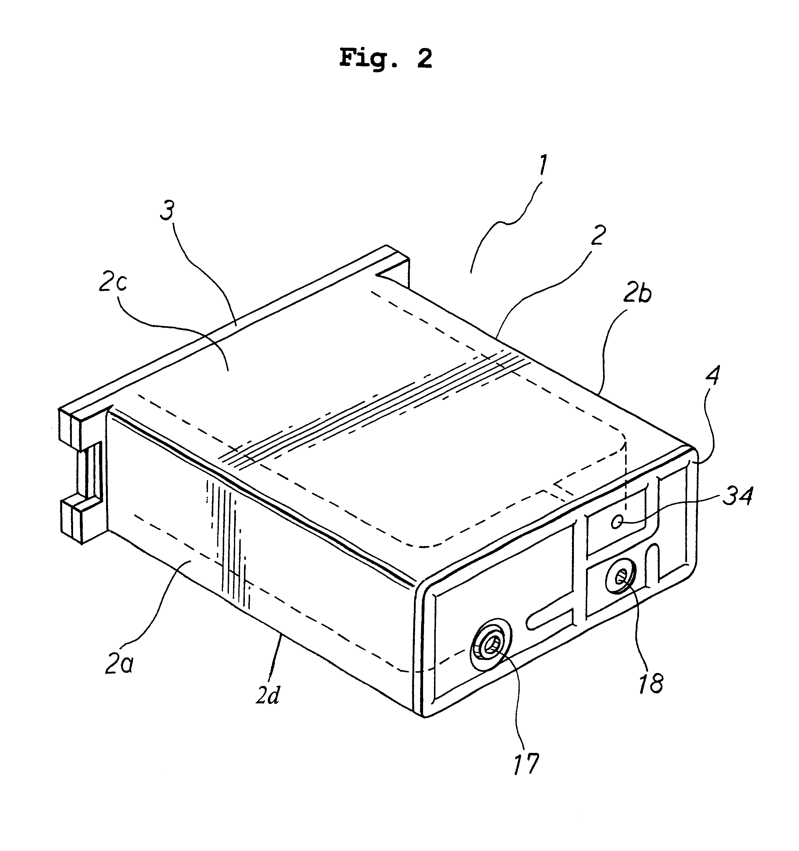 Ink cartridge and remaining ink volume detection method