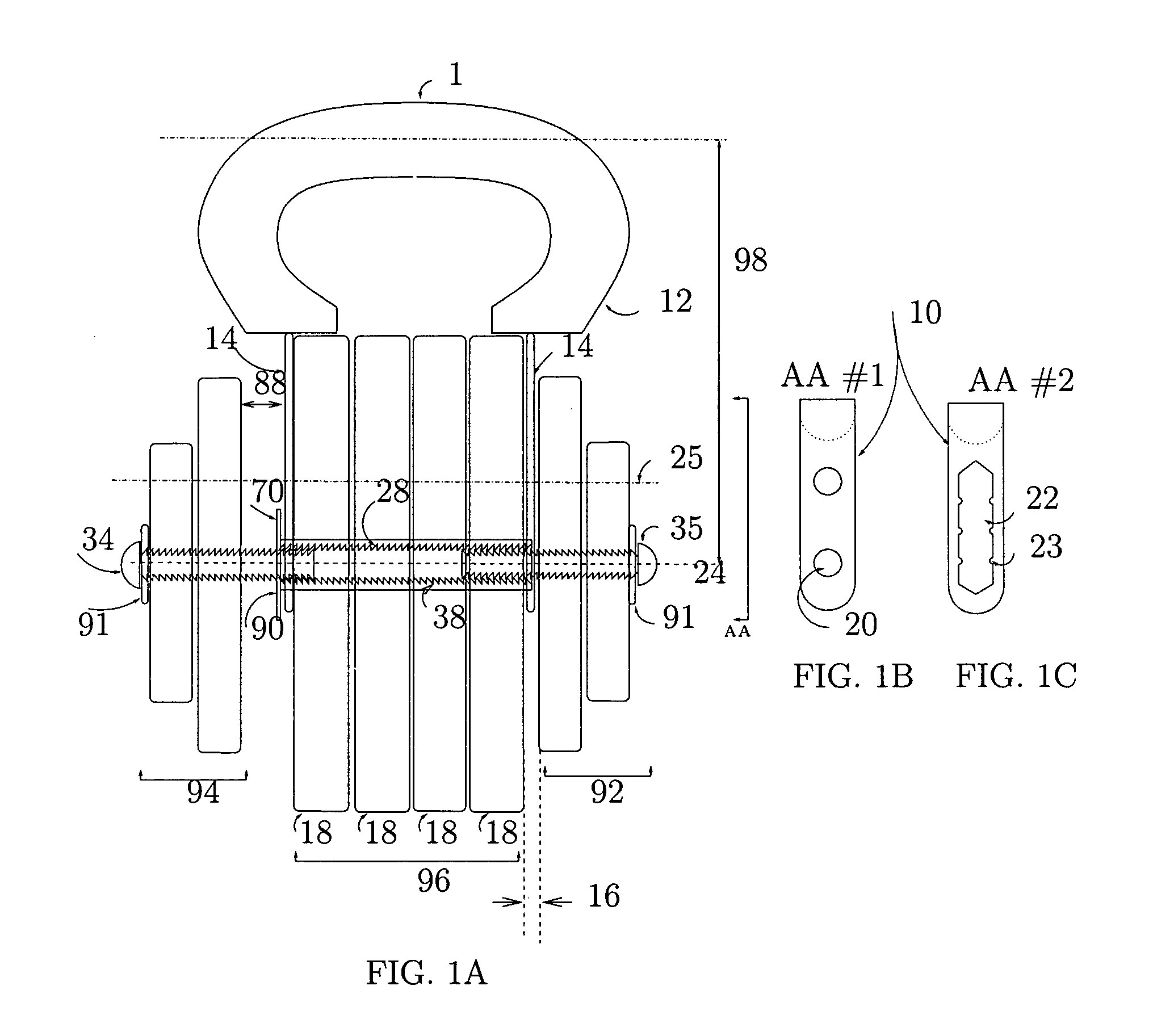 Adjustable exercise bell