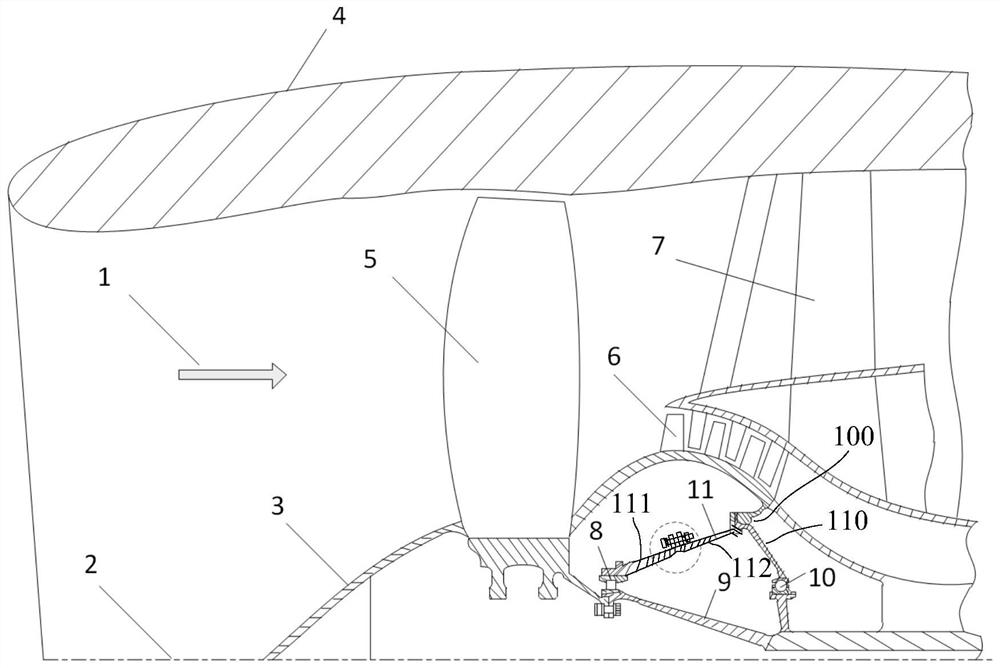 Rotor support structure and gas turbine