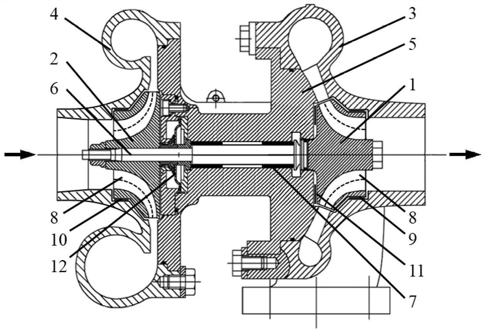 Streamline tunnel type turbocharger adopting external contour type air bearing