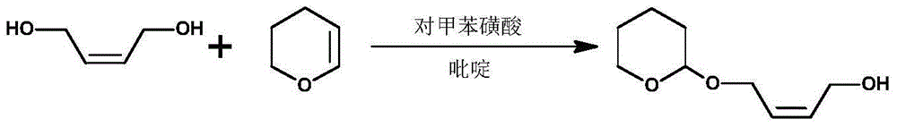 Synthetic method of cis-4-(tetrahydropyrane-2-oxy)-2-butylene-1-ol