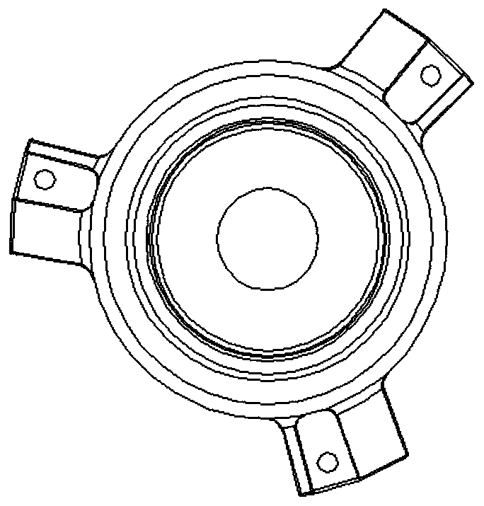 Plastic package motor and air conditioner