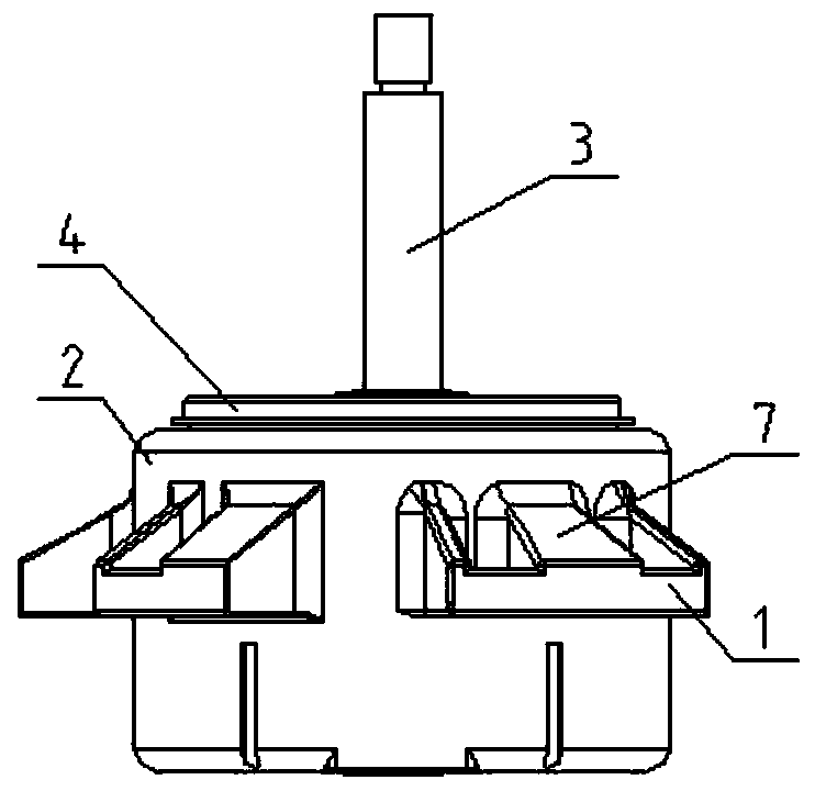 Plastic package motor and air conditioner