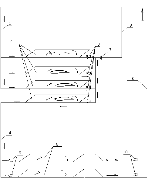 Technique for cooling deep mining area by using ground temperature of shallow goaf and waste roadway