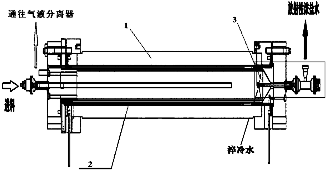 Method for treating radioactive solid organic waste