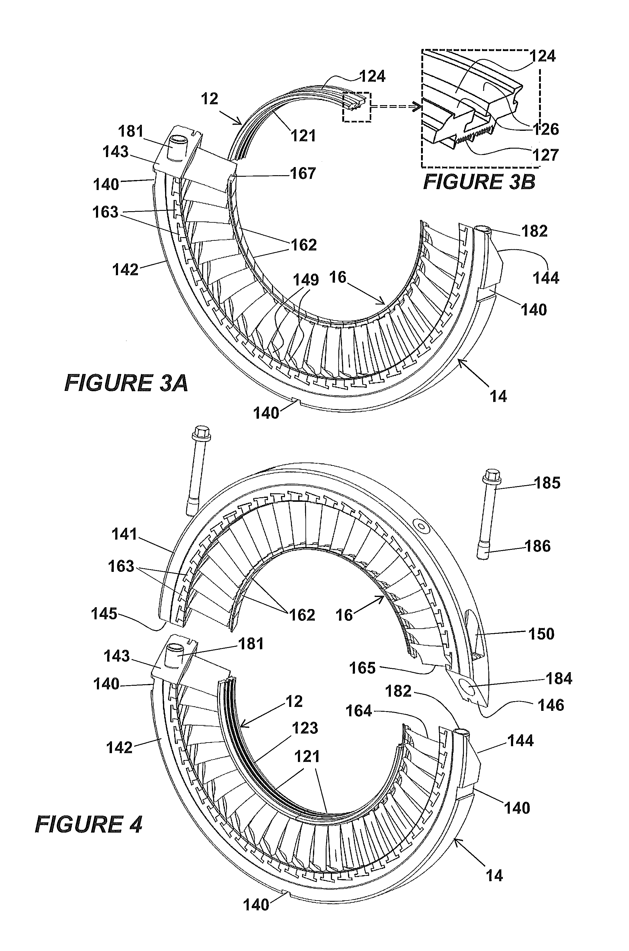 Turbine diaphragm construction