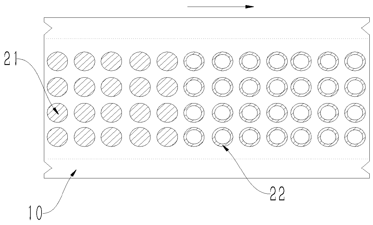 Cutting and cementing method for annular metal material