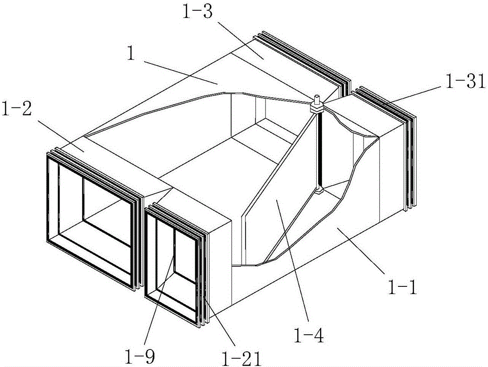 Orientation distributing device and method for ventilation volume of tunnel construction