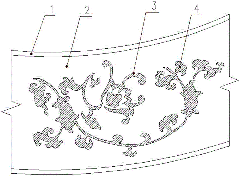 A construction method for pavement with scrap patterns