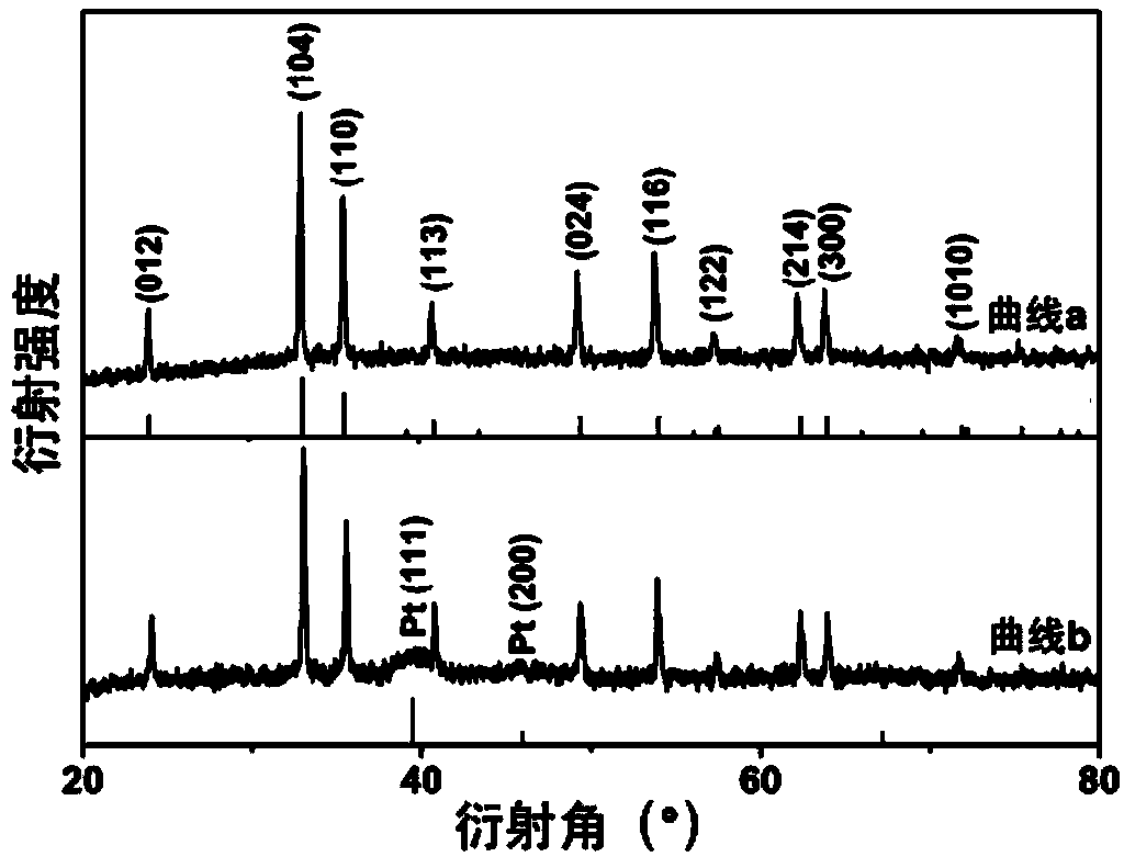 Preparation method of alpha-phase ferric oxide/platinum hybridized nanoring