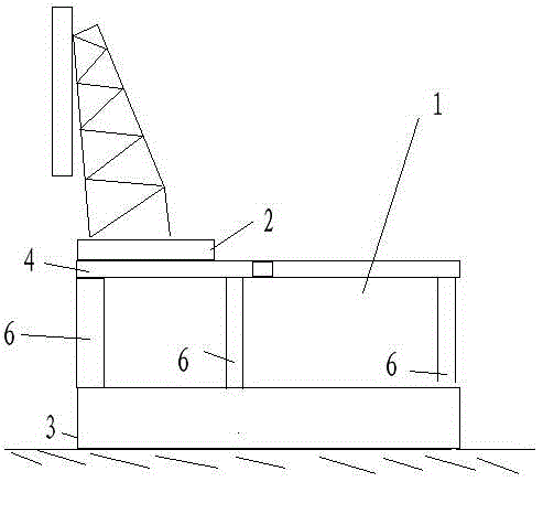 Sliding pile driving platform for pile driving barge