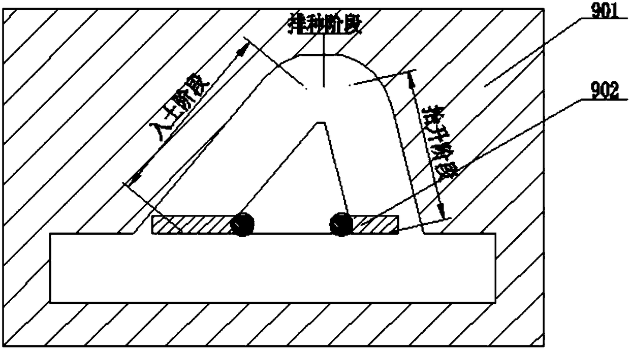 Hole sowing and fertilization driving device