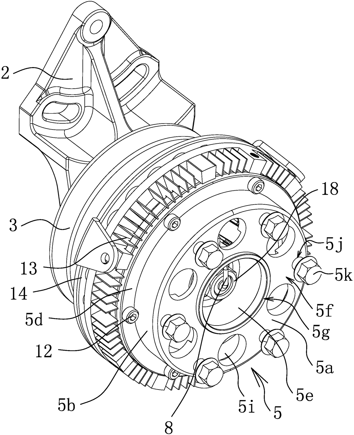 Electromagnetic fan clutch