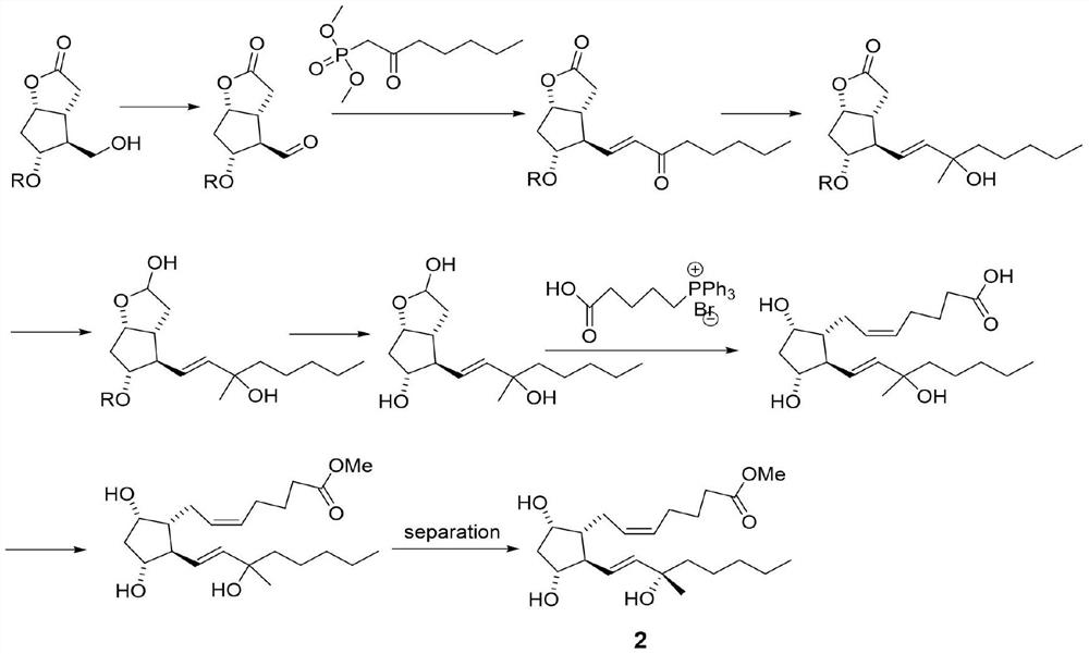 Carboprost 15-site isomer separation method