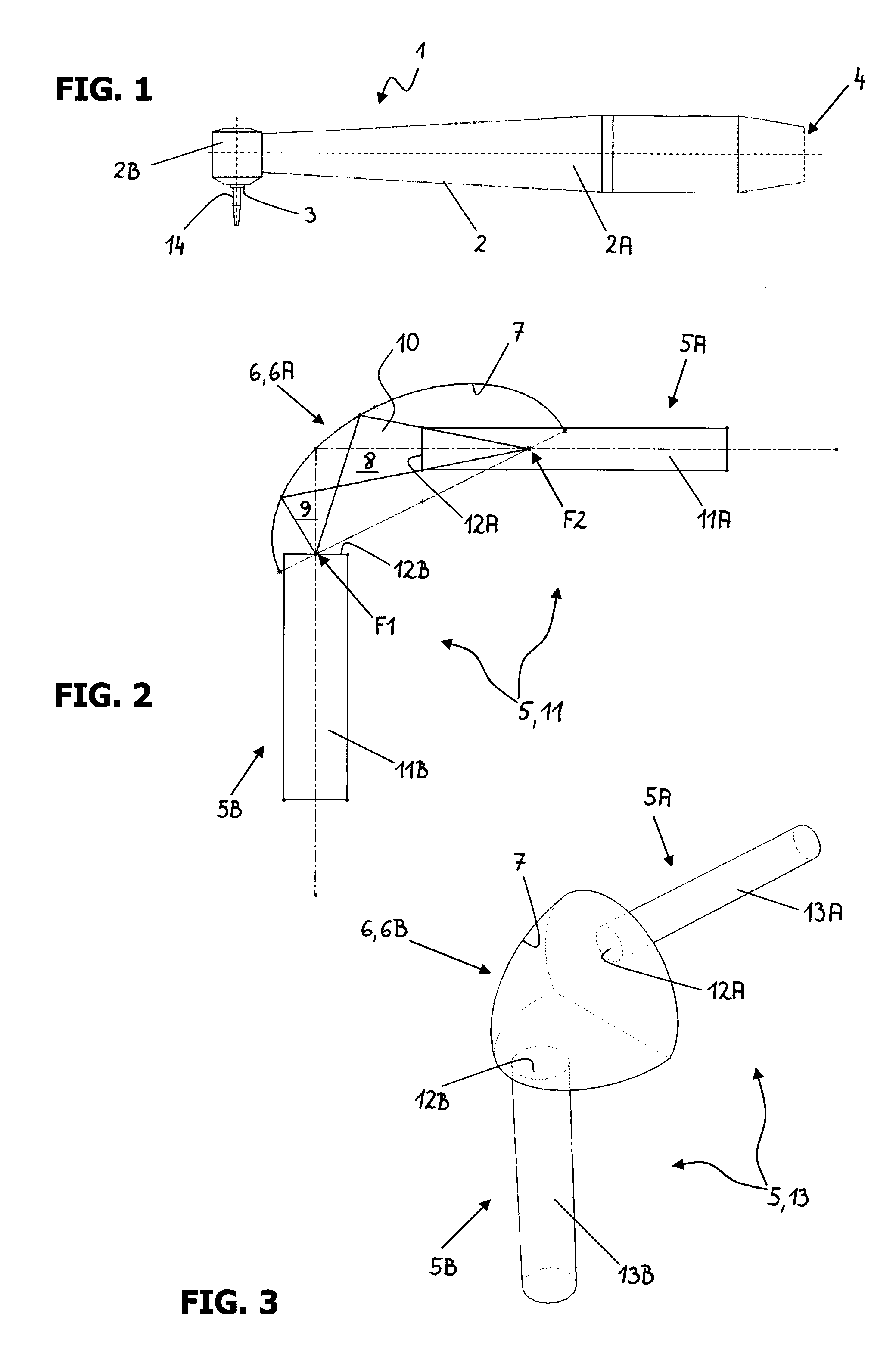 Medical or cosmetic hand-held laser device