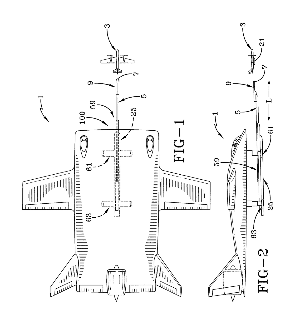 Airborne drone launch and recovery apparatus