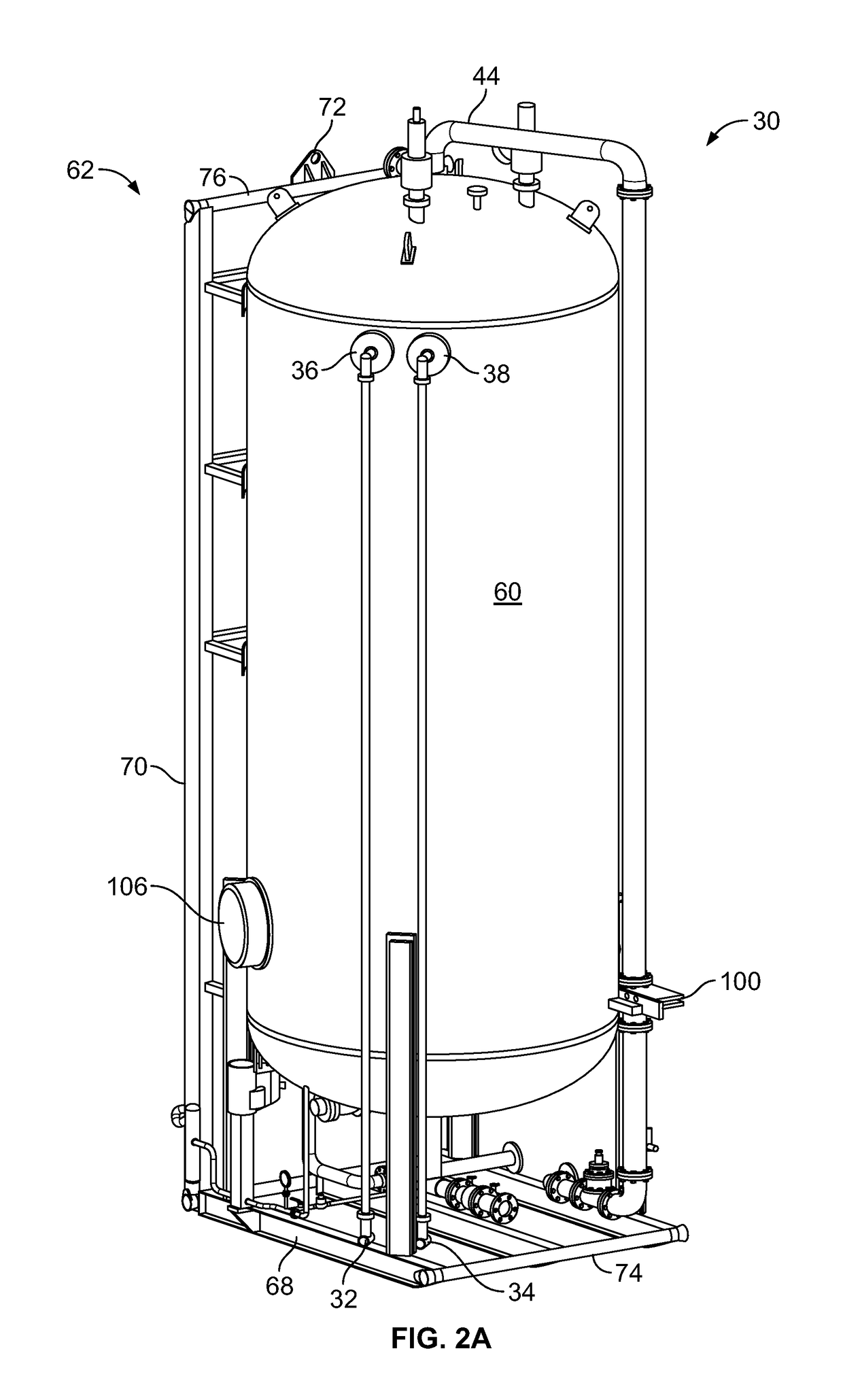 Temporary production system and separator with vapor recovery function