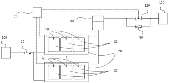 Refrigerant cooling system and method for frequency converter