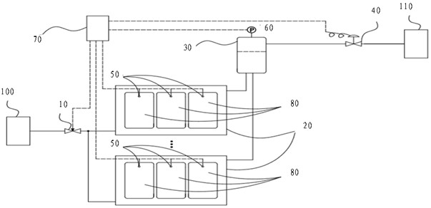 Refrigerant cooling system and method for frequency converter