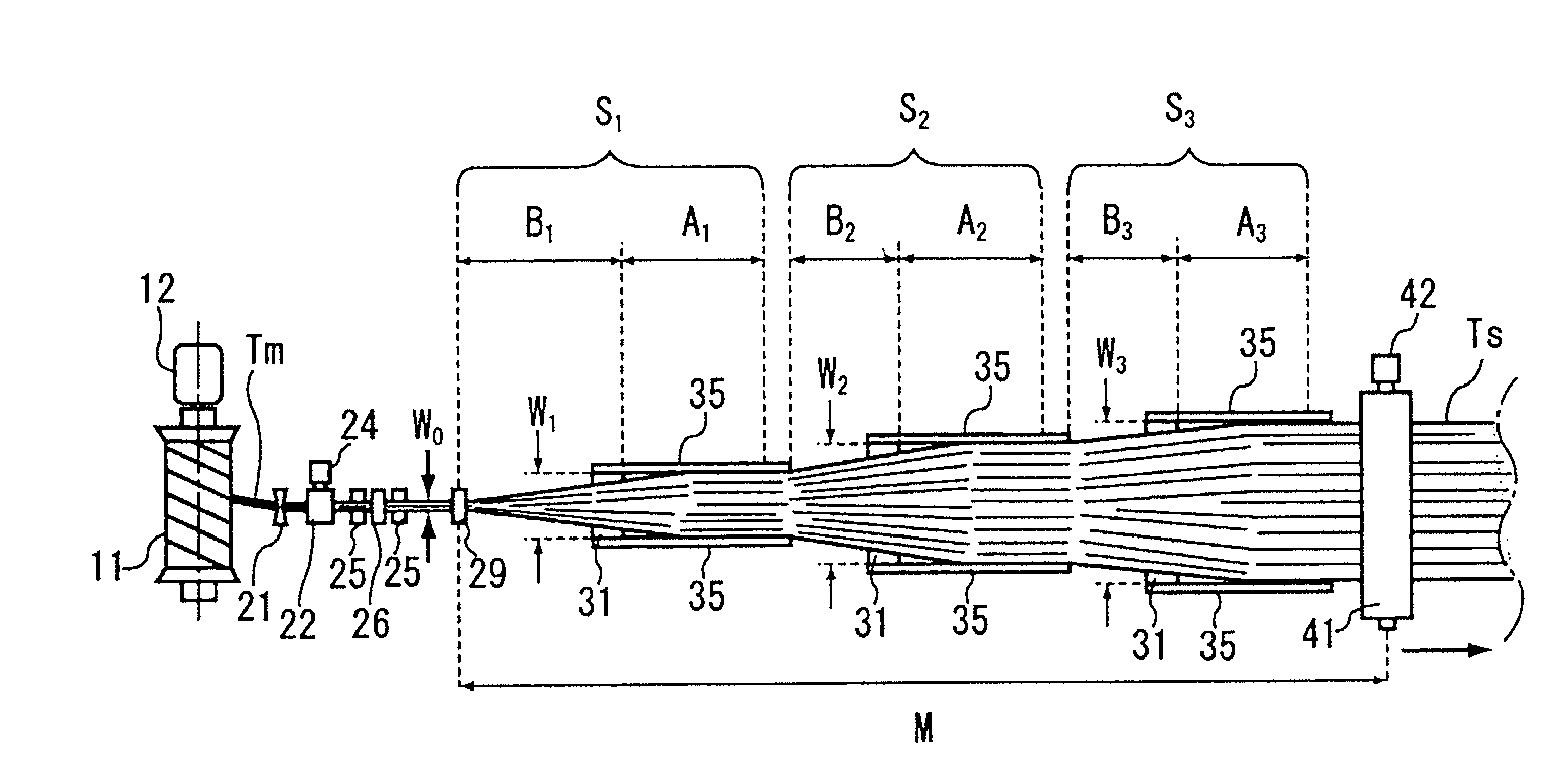 Method for spreading fiber bundles, spread fiber sheet, and method for manufacturing a fiber-reinforced sheet