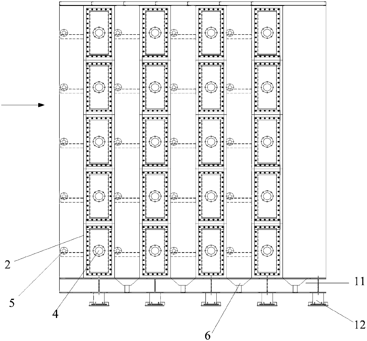 Corrosion-resistant enamel pipe type smoke condensing and heat exchanging device