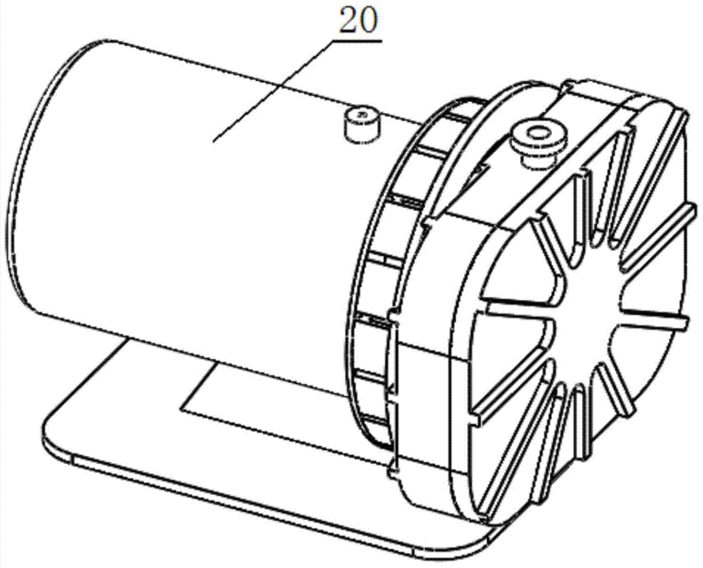 A multi-cavity scroll vacuum pump